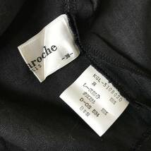 Guy Laroche ギ・ラロッシュ リネン100％ ワンピース 襟取り外し可能 ブラック 美品 size 38_画像10