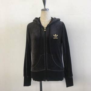 adidas アディダス レディース ベロアフルジップパーカ