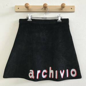 archivio アルチビオ リブウエスト 起毛系 切り替えストレッチニットスカート 美品 size 38