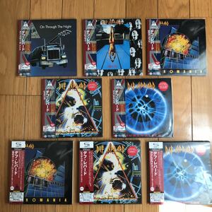 新品同様 初回生産限定SHM-CD紙ジャケ Def Leppard 8タイトル デラックス・エディション デフ・レパード