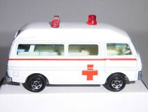 ☆トミカ きんきゅう車セット(G-146)単品 36-2-9 ニッサンキャラバン救急車:NISSAN CARAVAN AMBULANCE(ホワイト/白シート/薄青窓)美品！_画像5