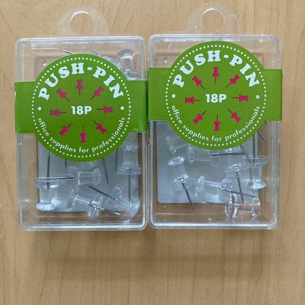 未開封　ピン（PUSH－PIN）18入　２個セット