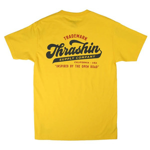 ラスト1枚 T/C Thrashin Supply スラッシンサプライ Trade Mark Tee トレードマーク Tシャツ Yellow イエロー Mサイズ