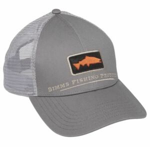 Simms cap シムス キャップ 帽子 Salmon Icon Cap 新品フィッシング 釣り ナイロンキャップ フリーサイズ hat グレー