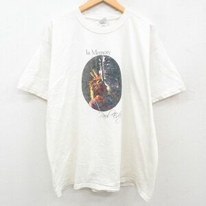 XL/古着 半袖 ビンテージ Tシャツ メンズ 00s インディアン コットン クルーネック 生成り 23aug07 中古