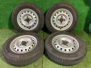 ◆ ダイハツ 純正 スチールホイール タイヤ 13インチ 4本 4.0J PCD100 4穴 145/80R13 79S XL MICHELIN 21年 中古 B192