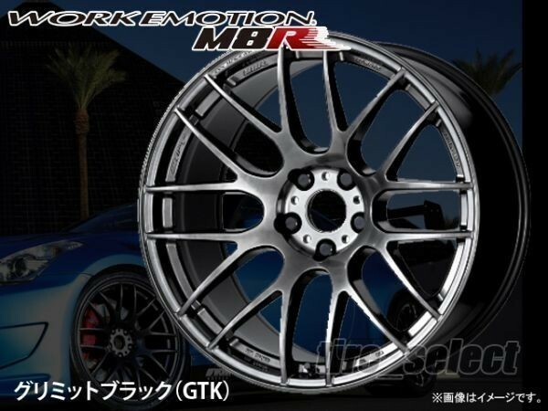 1本価格 要納期確認 WORK EMOTION M8R 19x9.5J GTK グリミットブラック□送料込2本は79800円/4本は159600円 ワークエモーション【wem8r】