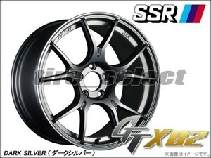 1本価格 要納期確認 SSR GTX02 18x10.5J DARK SILVER ダークシルバー□送料込2本は71600円/4本は143200円 TANABE タナベ 10.5J-18【gtx02】