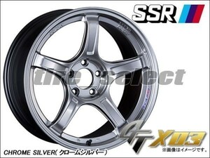 1本価格 要納期確認 SSR GTX03 19x8.5J CHROME SILVER クロムシルバー□送料込2本は75200円/4本は150400円 TANABE 8.5J-19 5【gtx03】