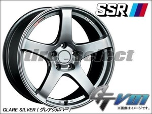 1本価格 要在庫確認 SSR GTV01 17x7.0J GLARE SILVER グレアシルバー□送料込2本は53600円/4本は107200円 TANABE タナベ 7.0J-17 【gtv01】