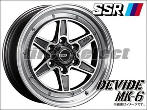 1本価格 要納期確認 SSR DEVIDE MK-6 17x6.5J ダークガンメタポリッシュ□送料込2本は59200円/4本は118400円 TANABE ディバイド 【devmk6】