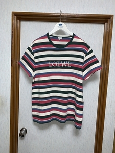 XL 美品 LOEWE ボーダー Tシャツ