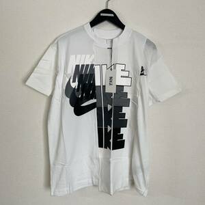 新品 Nike X Sacai ナイキ サカイ 19AW 再構築 Tシャツ M CD6310-100 ②