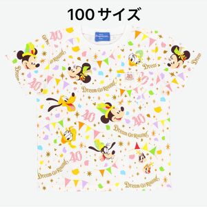 ディズニー ディズニーランド ディズニーシー 40周年 ドリームゴーラウンド Tシャツ 100サイズ