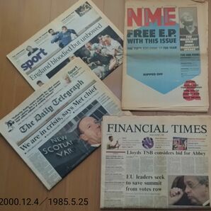 NME 英字新聞 ラッピング 包装紙　　　　　　　ニュー･ミュージカル･エクスプレス