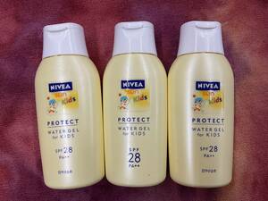 Kao Nivea Sun Protect Water Gel Date Date Ya Spectments, сделанные в Японии, почти неиспользованный набор из 3 -х наборов из 3 -й части быстро набор игроков из 510 иен