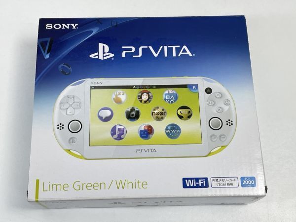 最安値で 【ソフト付】PlayStation®Vita PCH-2000 ライムグリーン 携帯