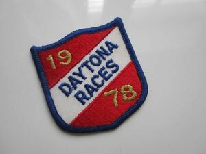 ビンテージ 1978 DAYTONA RACES デイトナ レース NASCAR ワッペン/エンブレム 自動車 バイク レーシング 114