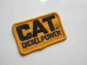 CAT DISEL POWER REGD キャタピラー キャト 建設 機械 ワッペン/自動車 エンブレム バイク オートバイ キャップ カスタム 114