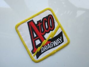 【中古】ビンテージ Atco DRAGWAY クライスラー ワッペン/自動車 バイク 古着 アメカジ 22