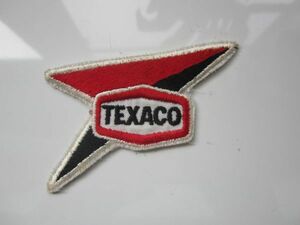 ビンテージ 希少 TEXACO テキサコ オイル ガソリン レーシング メーカー ワッペン/ 刺繍 自動車 カー用品 整備 作業着 100