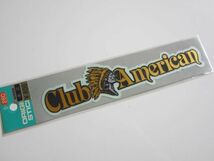 Club American KITACO承認 インディアン ネイティブアメリカン デザイン ステッカー/自動車 バイク オートバイ パーツ ② S59_画像1