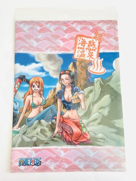 【新品未開封】ワンピース 温泉限定 クリアファイル いい湯だな！ 海賊温泉