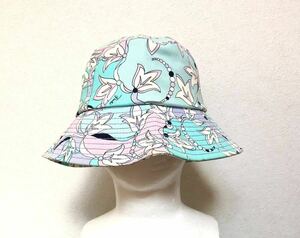 EMILIO PUCCI Italy made hat Emilio Pucci total pattern bucket hat cotton hat ITALY