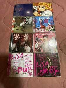 LiSA(リサ)ベストアルバム CD+アルバム CD+CD LADY BUG+シングル CD DVD+シングル CD 計8枚セット(鬼滅の刃など）