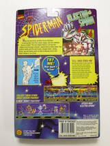 ★スパイダーマン　フィギュア　STEEL SHOCK SPIDER-MAN　with SPARKING CHEST ACTION　TOY BIZ マーベル　1997_画像3