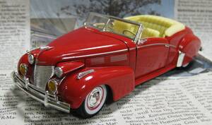 ☆絶版*Signature Models*1/32*1940 Cadillac Series 62 Convertible レッド≠フランクリンミント