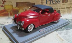 * ultra rare out of print *Signature Models*1/18*1939 Lincoln Zephyr Convertible red ≠ Franklin Mint 