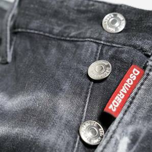 【新品正規品】D2新モデル 11万 48 Dsquared2 ディースクエアード SAILOR JEAN S74LB1096 ストレッチ グレー デニム イタリア製の画像5