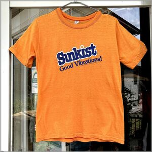 ★Sunkist　サンキスト　70s 80s　ビンテージ　Tシャツ　アメリカ買付★検 企業物 古着 ロゴプリント アメカジ USA製