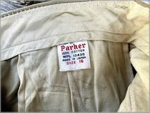 ★Parker　60s　日本製　コットン　ショーツ　ショートパンツ　size 16 W68cm位　アメリカ買付★ ビンテージ チノパン カーキ 古着 短パン_画像4