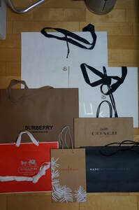 BURBERRY バーバリー COLE HAAN コールハーン COACH コーチ MONCLER モンクレール MARC JACOBS マークジェイコブス 紙袋セット SHOP BAG