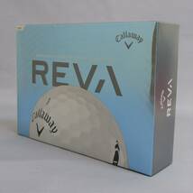 Callaway REVA レディース ホワイト 1箱 12球 2021年 キャロウェイ レヴァ 2ピース レディース ロング＆ストレート イージーヒット_画像1