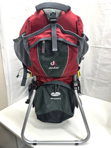 deuter ドイター Kid Comfort II キッドコンフォート2 ベビーキャリア レッド グレー 背負子 リュック アウトドア 登山 [N28082301]_画像2