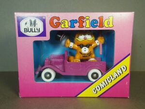 Garfield ガーフィールド PVCフィギュア マジシャン+車 箱入り BULLYLAND