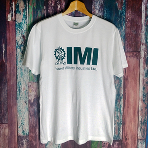 送込　IMI イスラエル ミリタリー インダストリーズ 半袖Tシャツ　白　Lサイズ