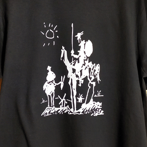 送込　Picasso　パブロ ピカソ　ドンキホーテ　半袖Tシャツ 黒　Mサイズ