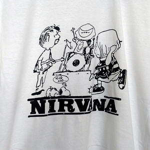 送込　 SNOOPY ft NIRVANA　半袖Tシャツ　白　2XLサイズ 