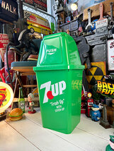 7UP　セブンアップ　ダストビン　20Lサイズ　ゴミ箱（グリーン）単品 ■ アメリカン雑貨 アメリカ雑貨 トラッシュ_画像9