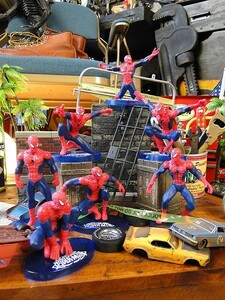 スパイダーマン　PVCフィギュア　7体アソートセット　アメリカ雑貨　アメリカン雑貨