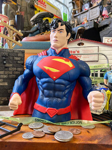  Superman bust Bank # american miscellaneous goods America miscellaneous goods savings box figure 