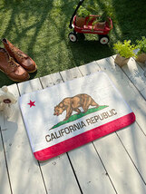 カリフォルニア州旗　ルームマット ■ アメリカン雑貨 アメリカ雑貨_画像1