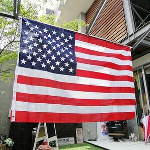 星条旗 ナイロンフラッグ 180cmタイプ アメリカ雑貨 アメリカン雑貨 旗の画像3