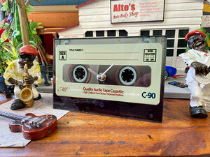 カセットテープ　テーブルクロック ■ アメリカン雑貨 アメリカ雑貨 置き時計