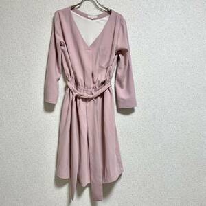  Proportion Body Dressing PROPORTION BODY DRESSING long sleeve One-piece bell tedo dress pink size 2 lady's M corresponding *BJ