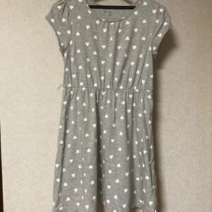 GAP Kids 160 夏ワンピース　綿60%レーヨン40% ハート模様